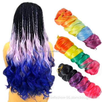 Hot sell  20inch 100g wholesale crochet braid fiberocean wave crochet braid hair